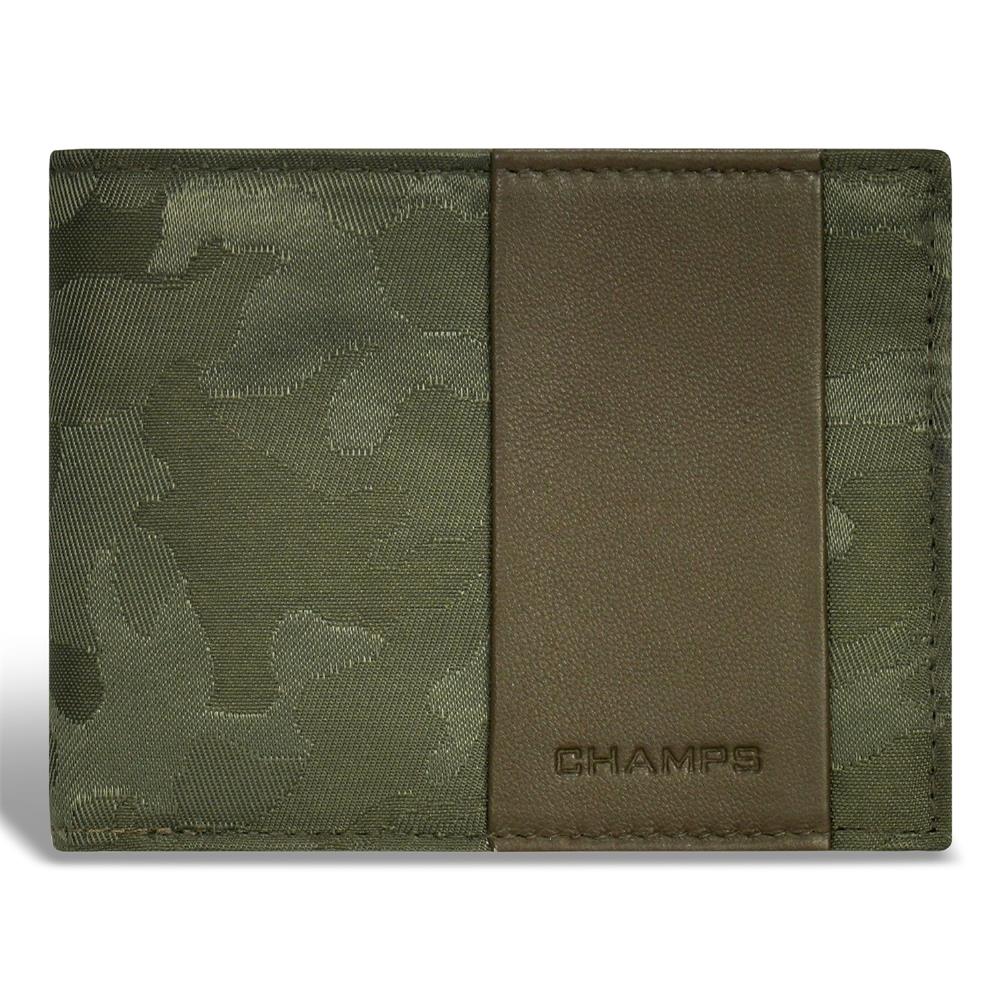Champs Luggage Camo Leather Top Wing Wallet Size 4.5"x3.25"
