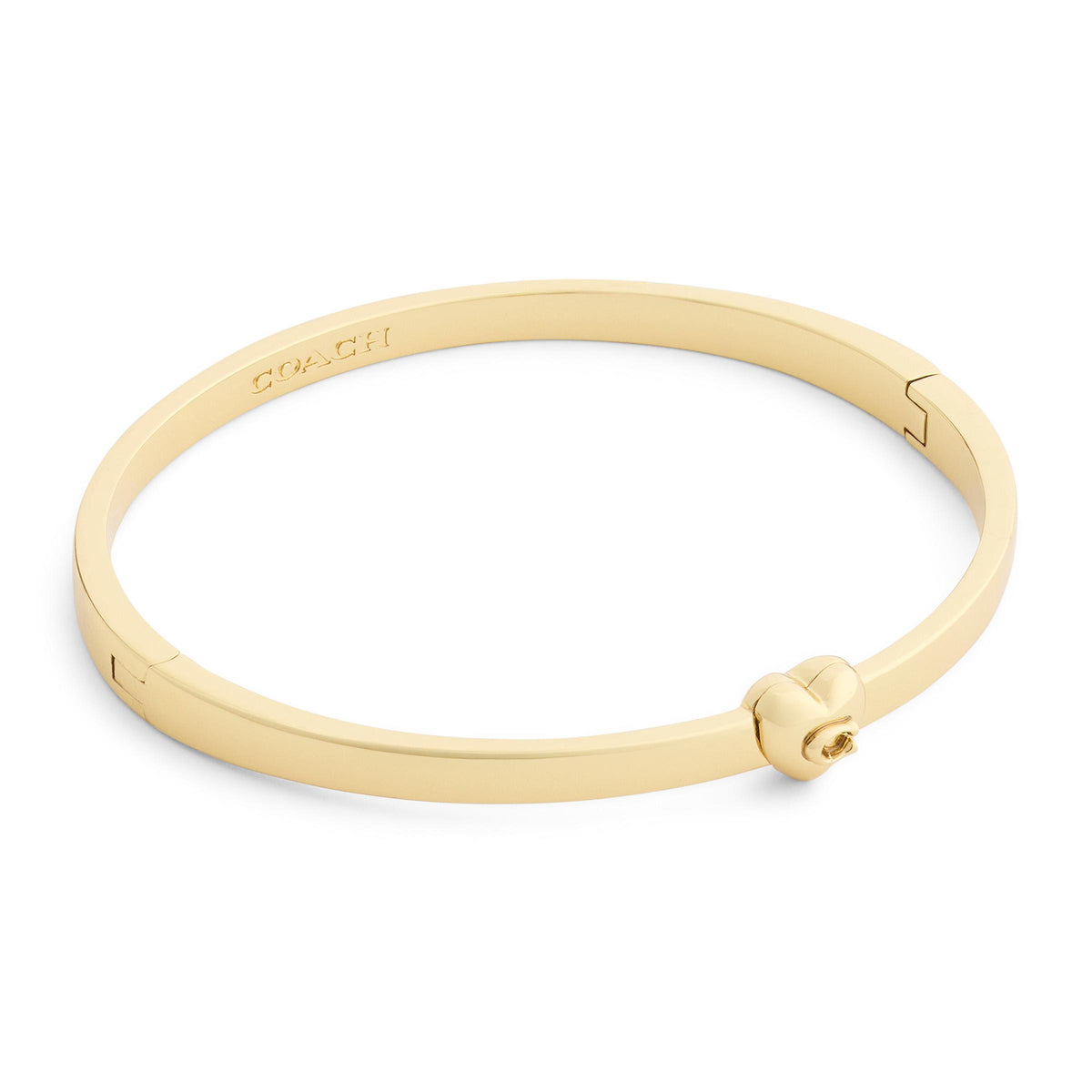 COACH Signature C Heart Bangle Boxed Bracelet - Gold