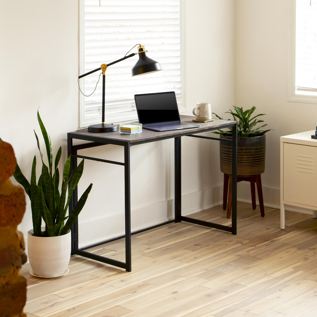 Flash Furniture 40" Rustic Home Office Folding Computer Desk