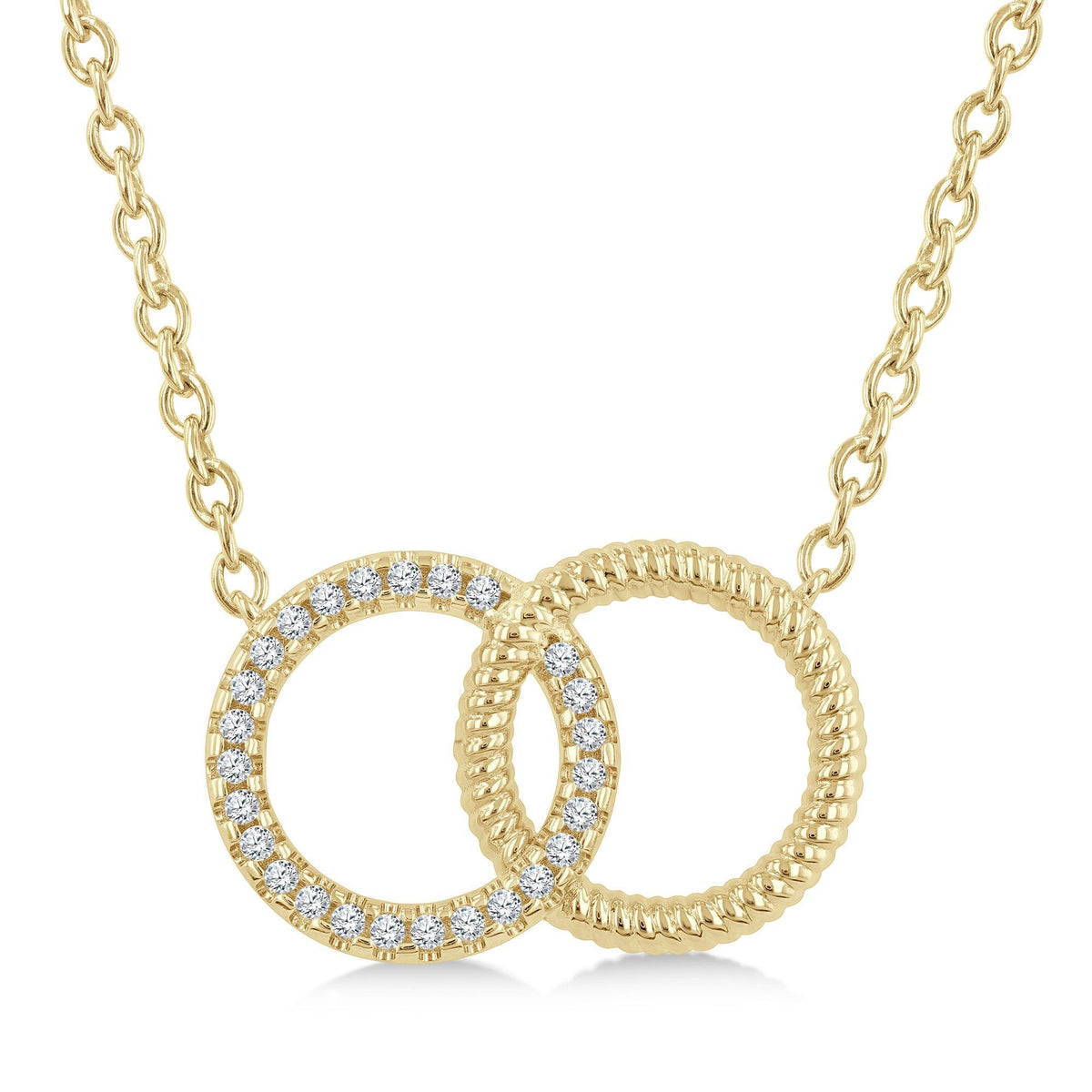 Jilco Diamond Circles Necklace Gold