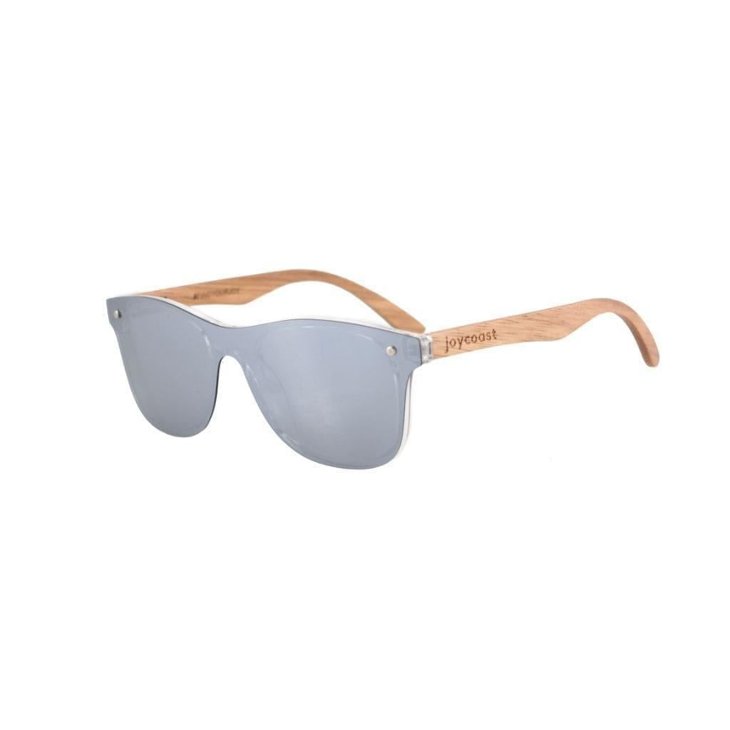 Joycoast Brite - Frameless Walnut Wooden Sunglasses Blue