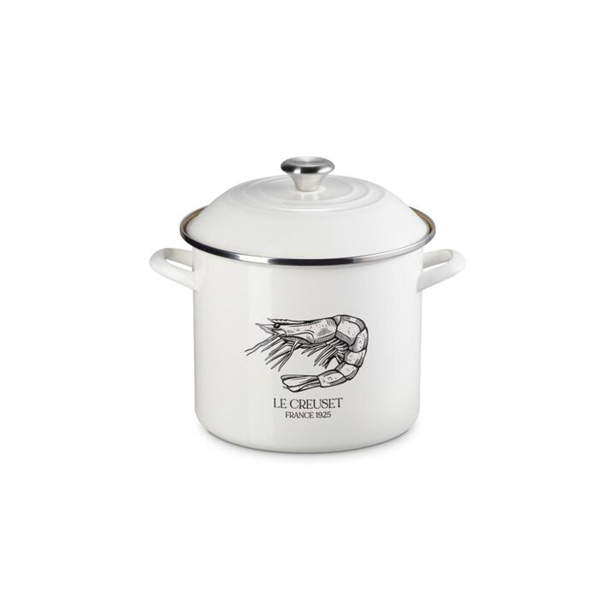 Le Creuset 10qt Enamel on Steel Covered Shrimp Stockpot w/ Lid