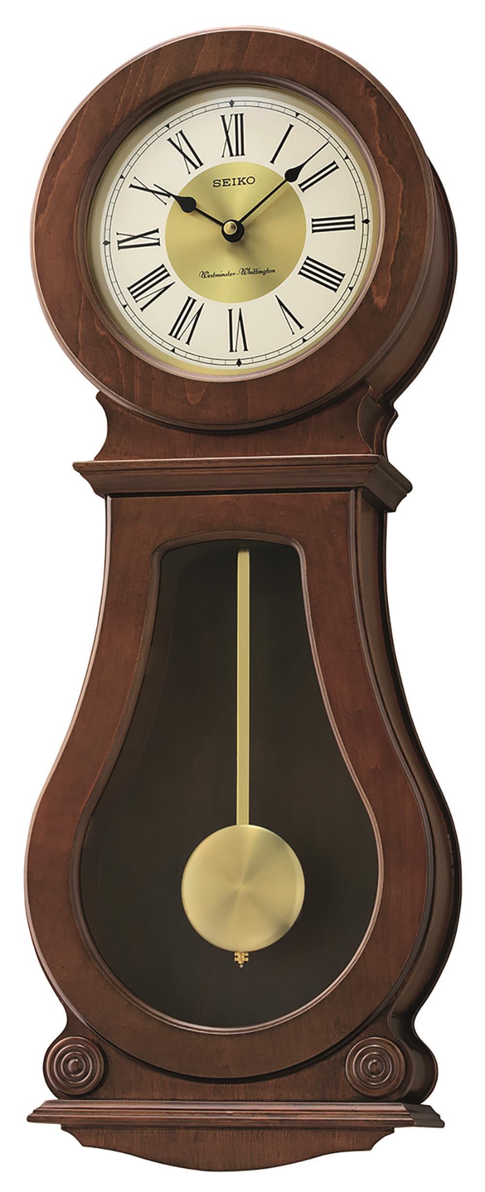 Seiko Clocks Wall-Pendulum, Chimes, Quartz, Brown