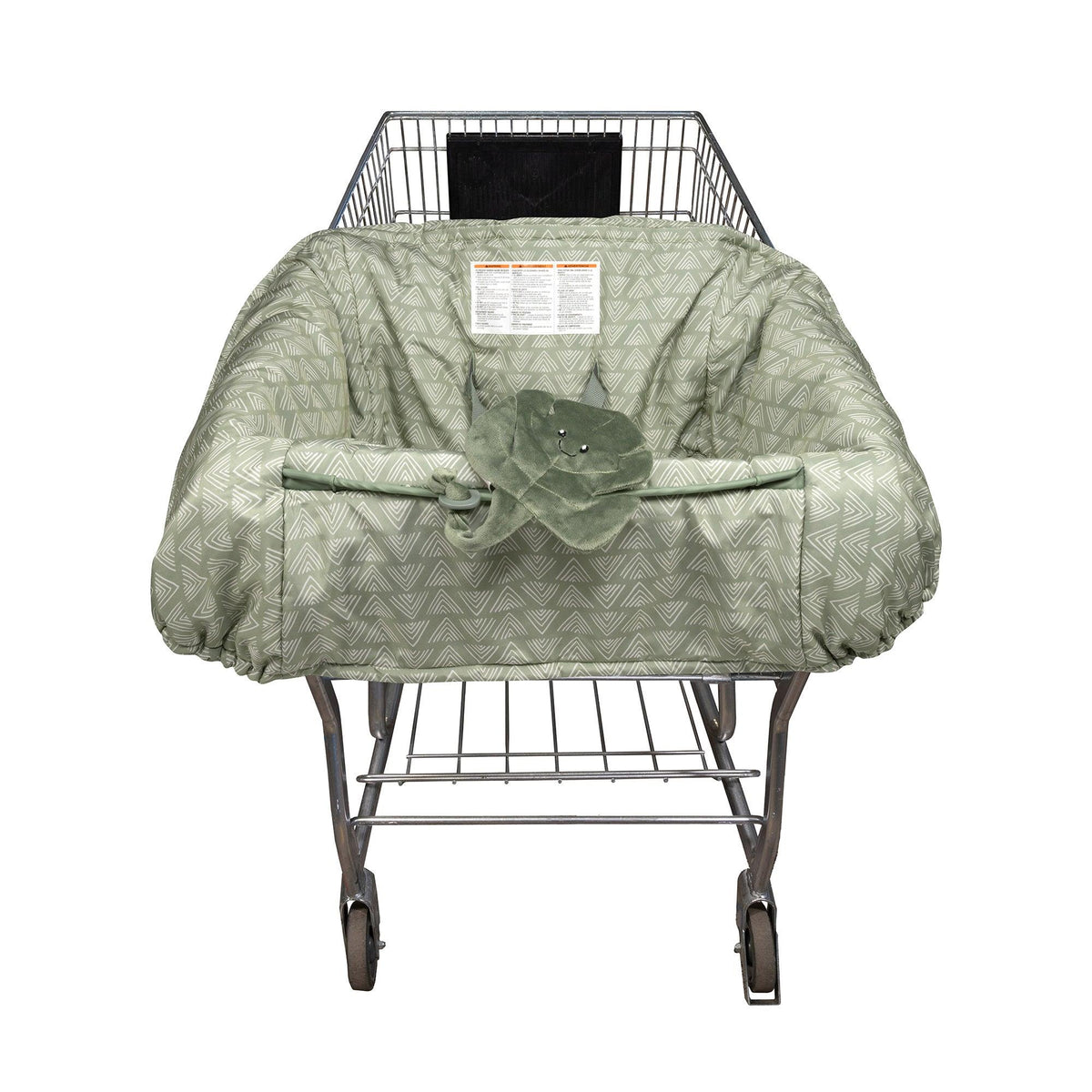 Boppy Shopping Cart Cover Happy Green Leaf