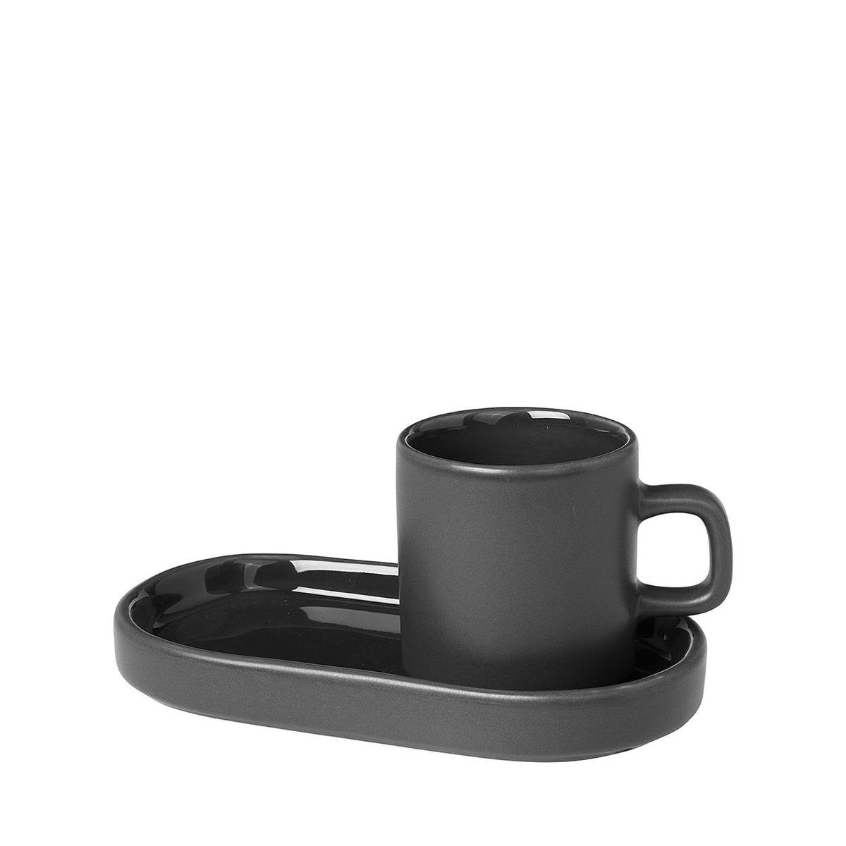 Blomus PILAR - Espresso Cups with Tray Set of 2