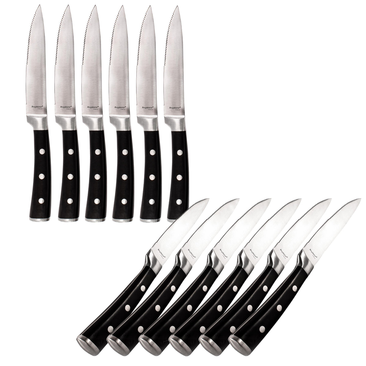 BergHOFF Essentials Classico 12Pc Stainless Steel Steak Knife Set, 5"