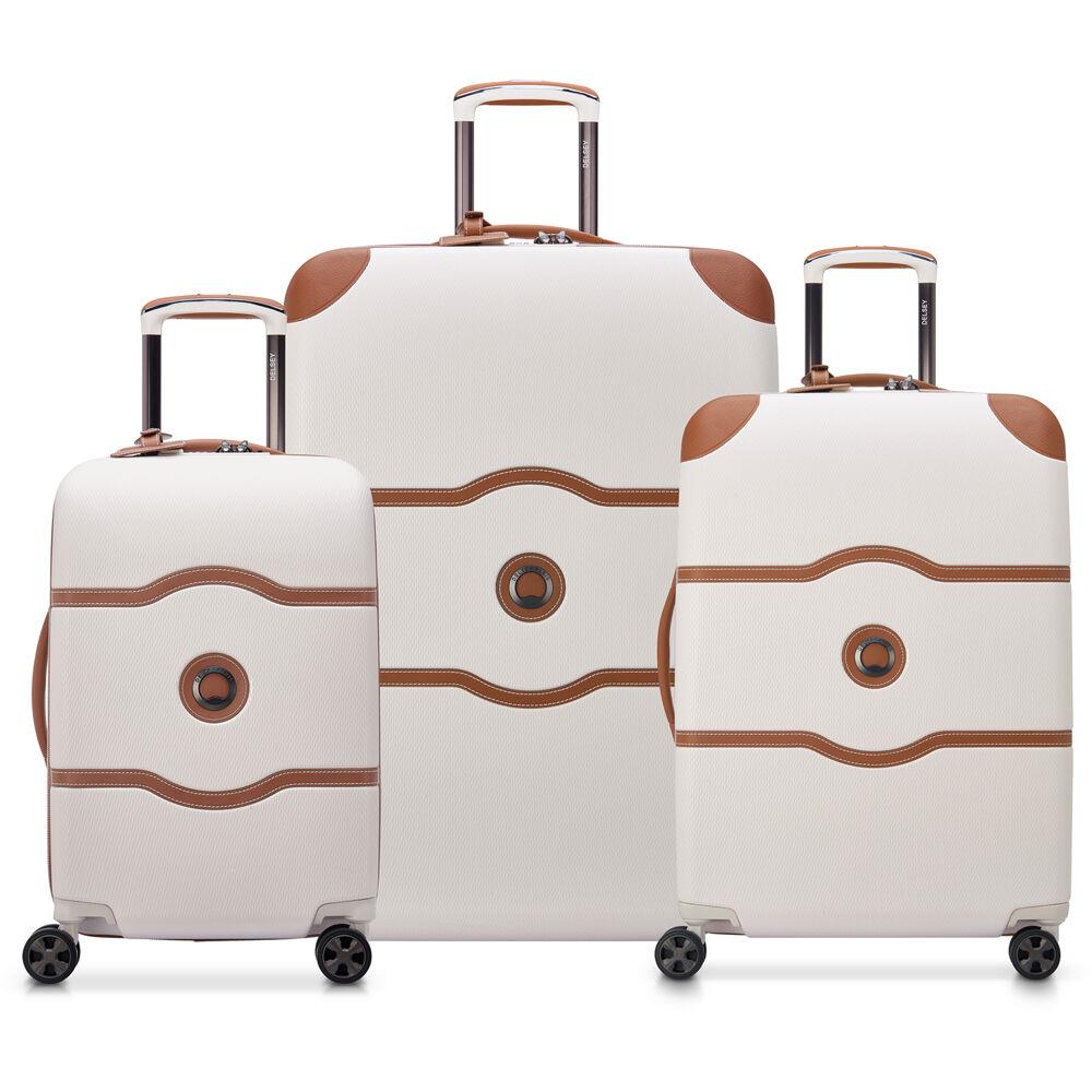 Delsey Chatelet Air 2.0 3-Piece Carry-On Luggage with Medium and Large Checked Suitcases Set in Ango