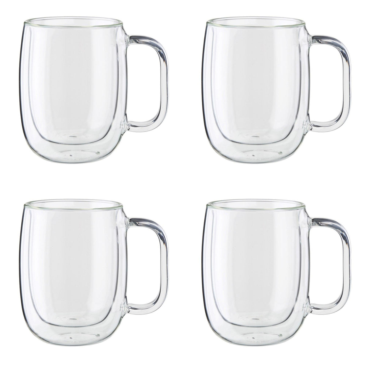Zwilling Sorrento 4pc Double Wall Glass Coffee Mug Set