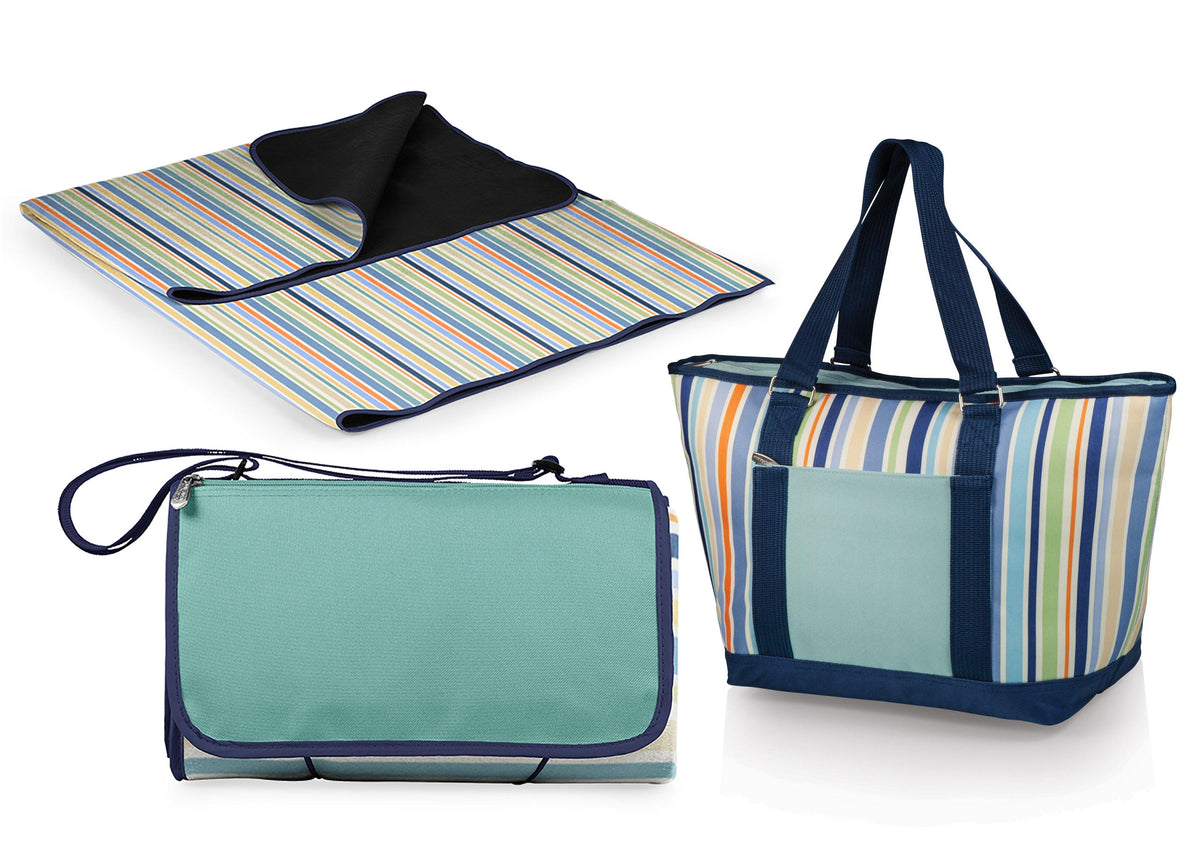 Oniva Outdoor Picnic Blanket & Topanga Cooler Tote Bag St Tropez