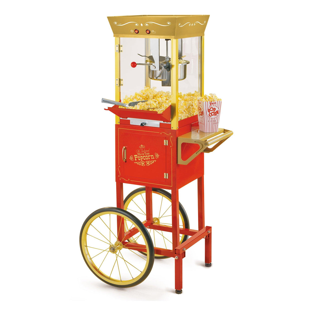 Nostalgia Vintage Professional Popcorn Cart w/ 8oz Kettle