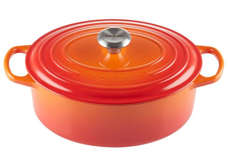LeCreuset Le Creuset Signature Oval 5.0Qt Dutch Oven - Flame