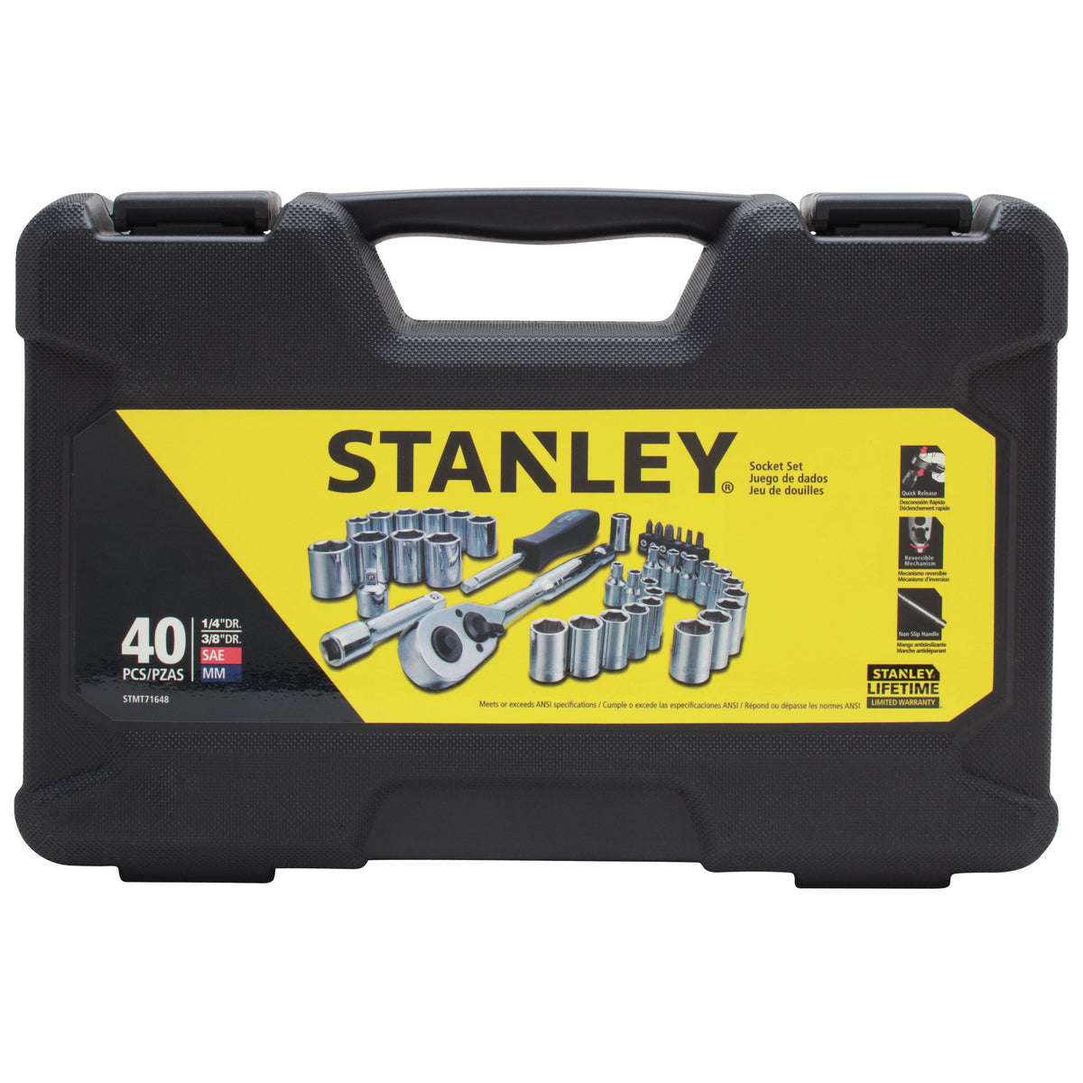Stanley 40pc 1/4" & 3/8" Drive Mechanics Tool Set
