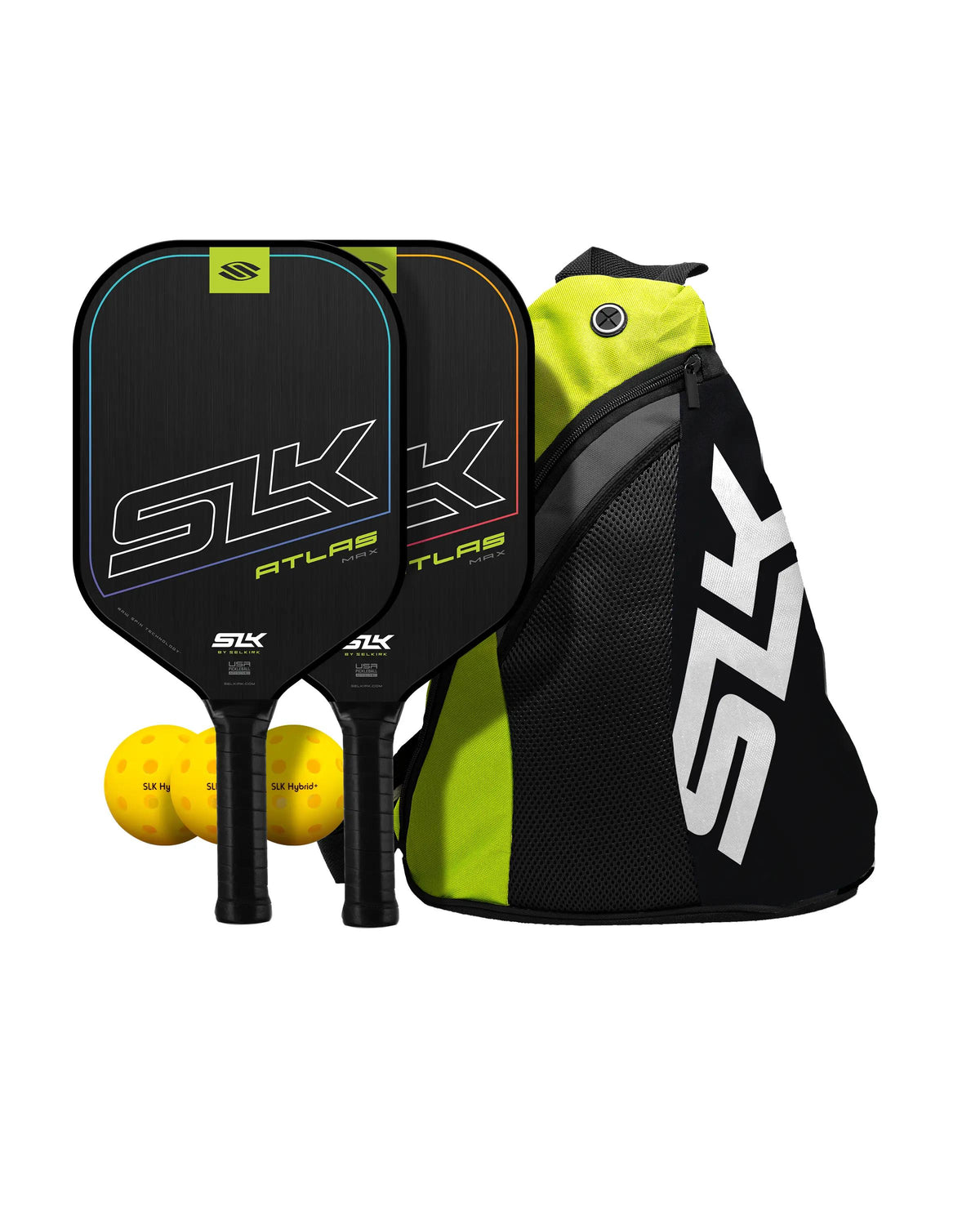Selkirk SLK Atlas Raw Carbon Pickleball Paddle Bundle