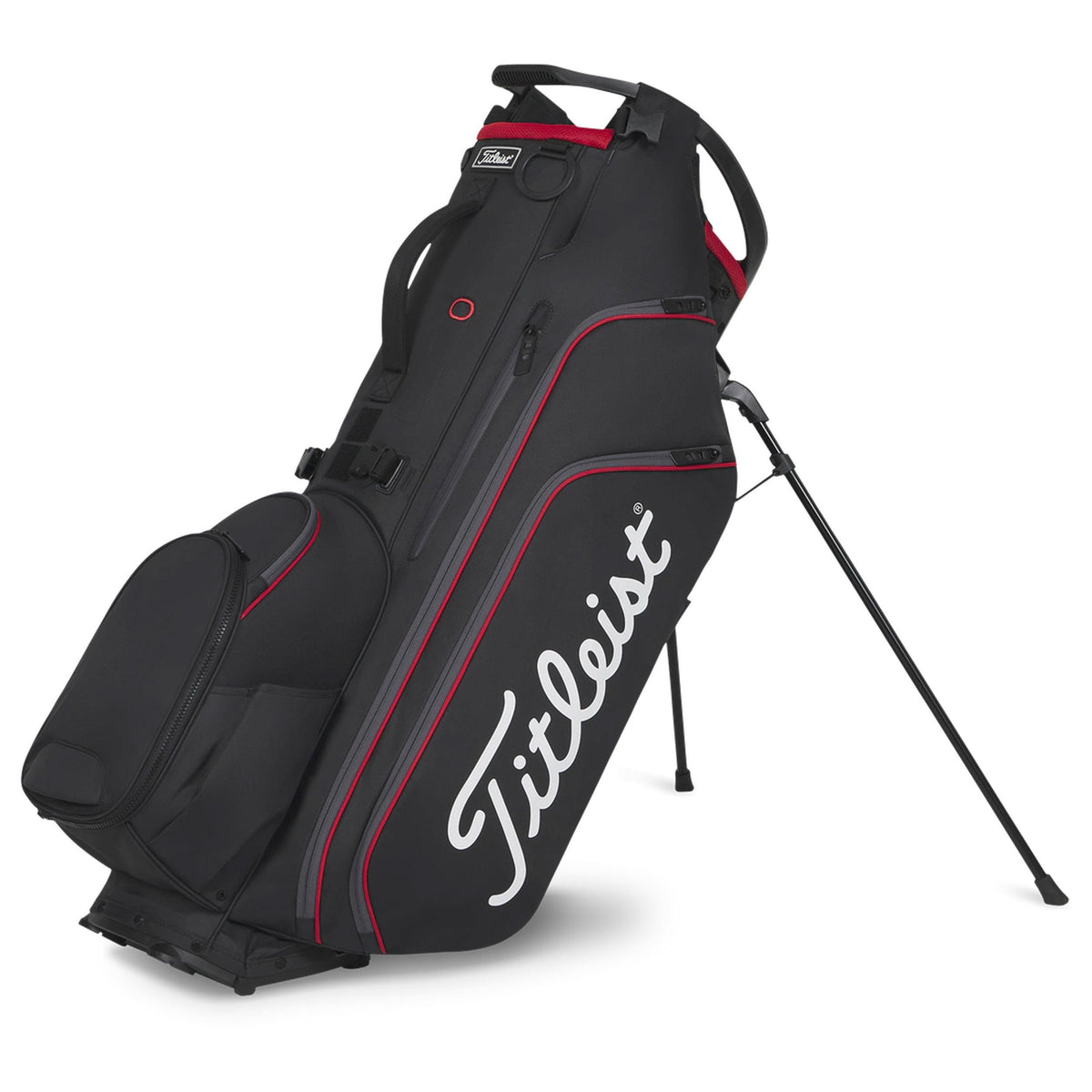 Titleist Hybrid 14 2026 Stand Bag - Black/Black/Red