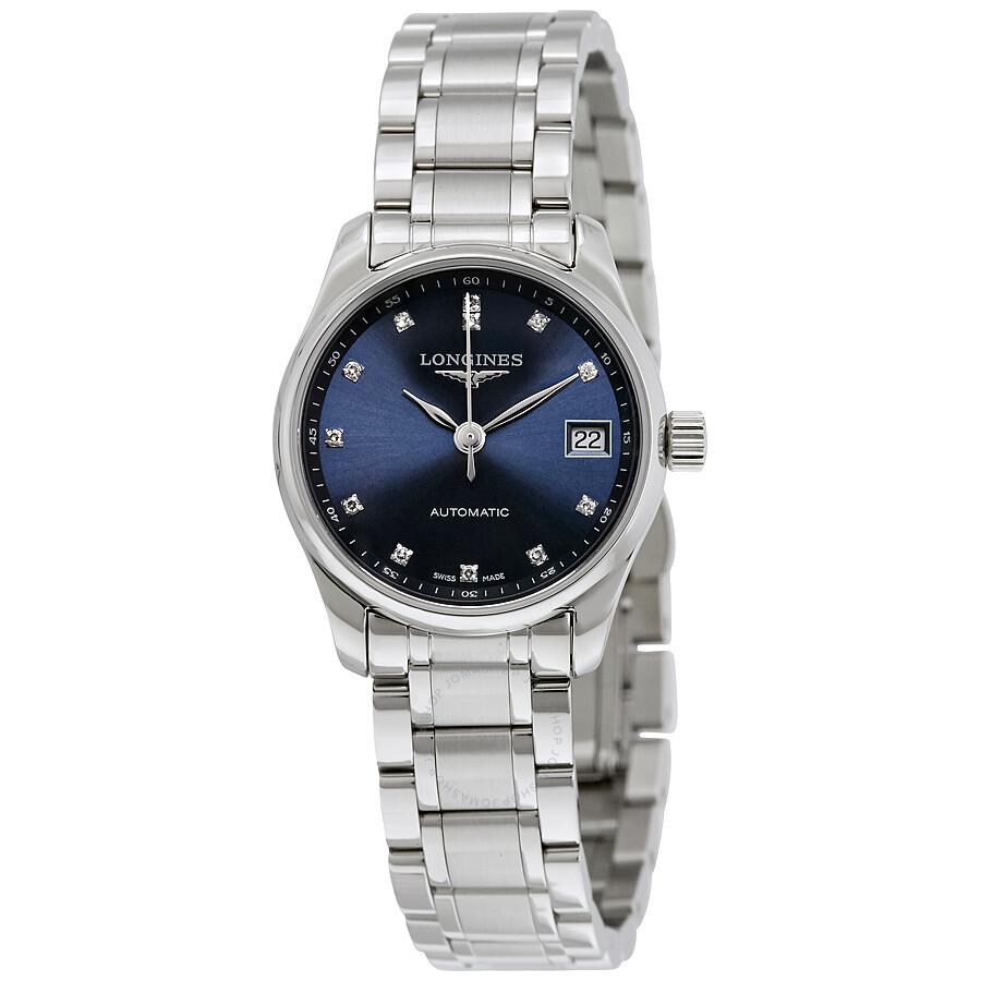 Longines Master Collection Ladies Blue Dial Stainless Watch