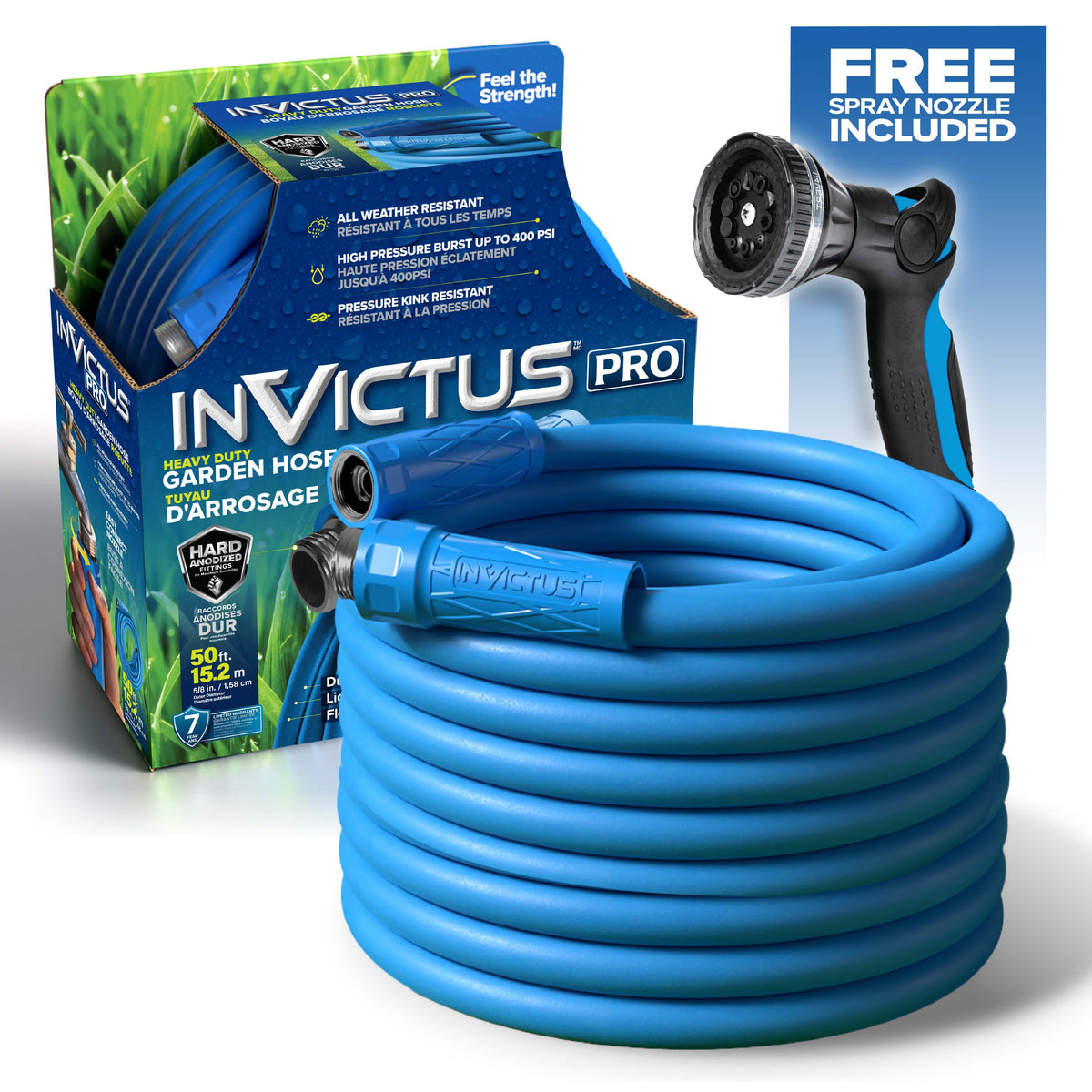 Invictus Pro Garden Hose Size 50 FT