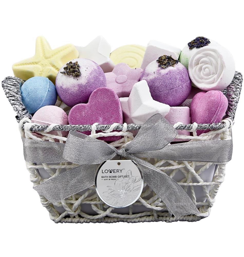 Lovery Variety Bath Bomb Set Size 17 Pieces