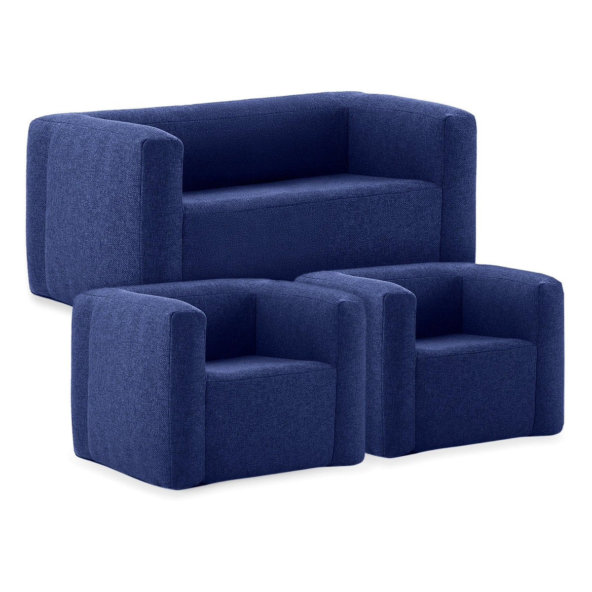 Wave 4pc Inflatable Furniture Set Navy