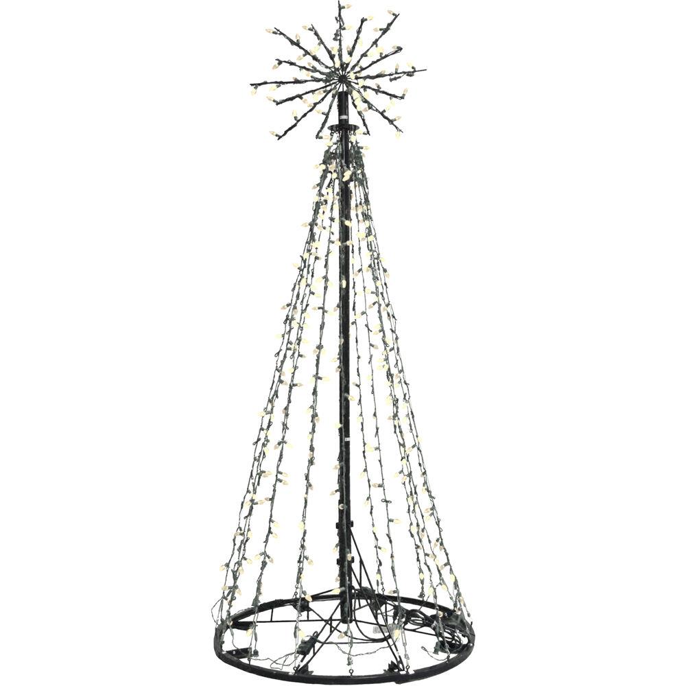 Fraser Hill 9-Ft. Light Tree with Starburst Topper with Warm White LED Lights