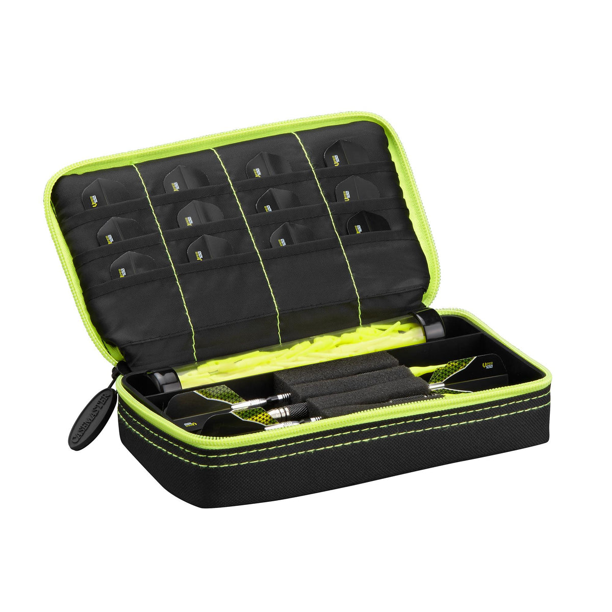 Casemaster Plazma Dart Case Black with Yellow Zipper