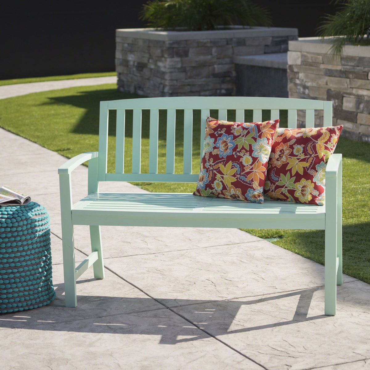 Stark Home Loja Outdoor Acacia Wood Bench