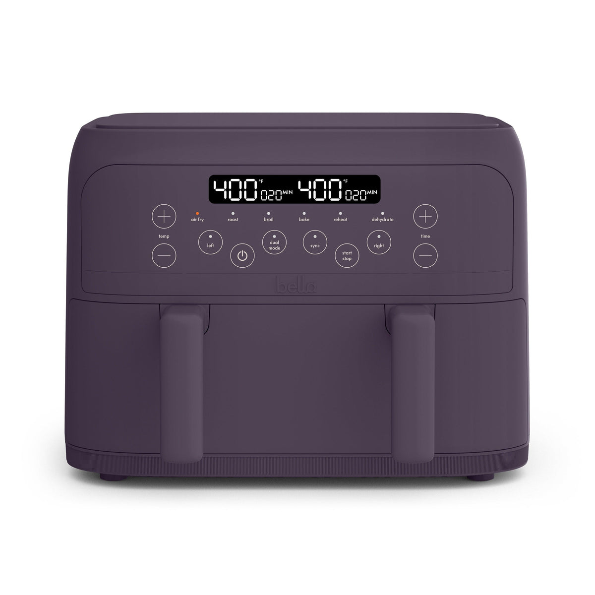 Bella 4qt TriZone Air Fryer Plum
