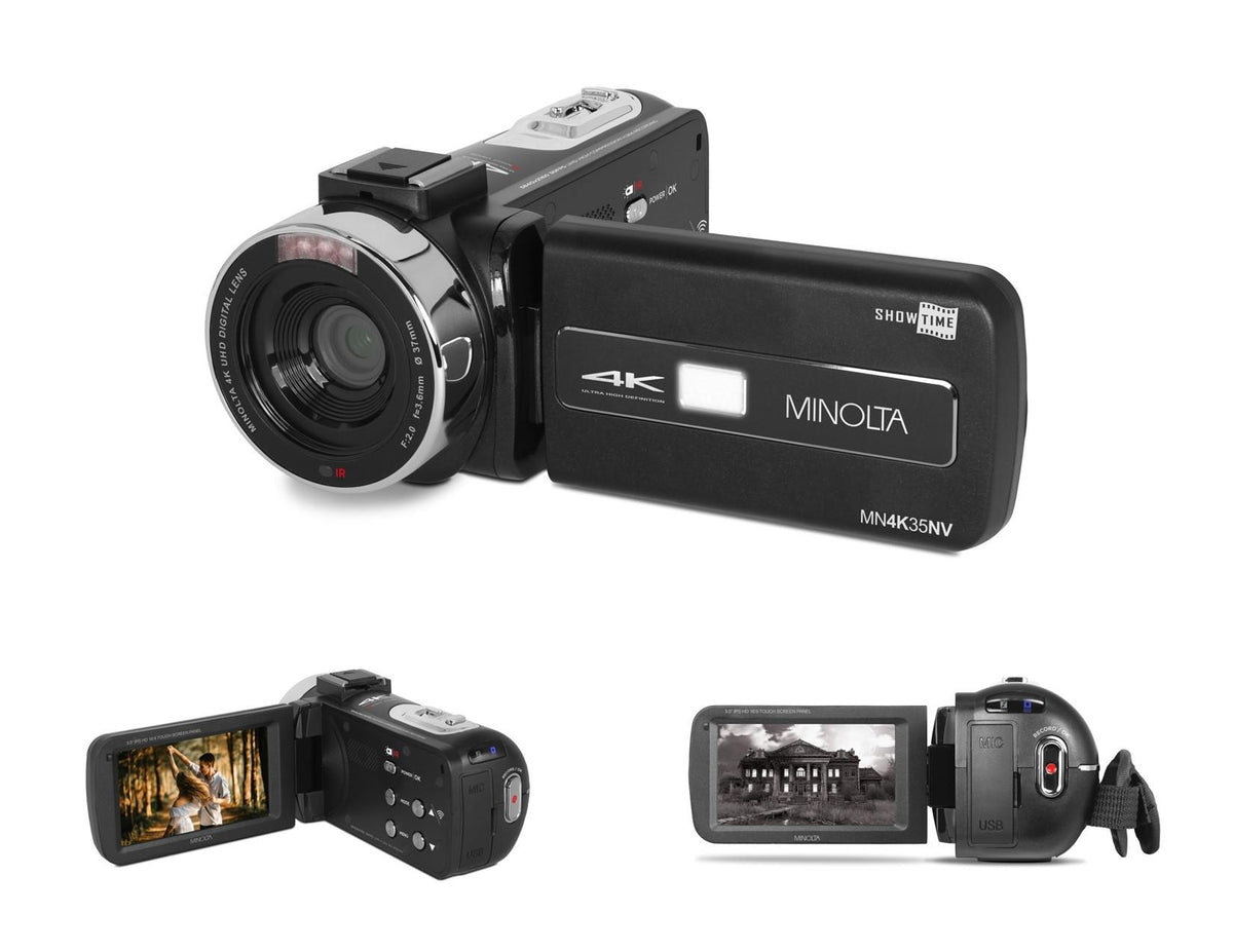 Minolta 4K ULTRA HD 48mp Camcorder w/ Night Vision