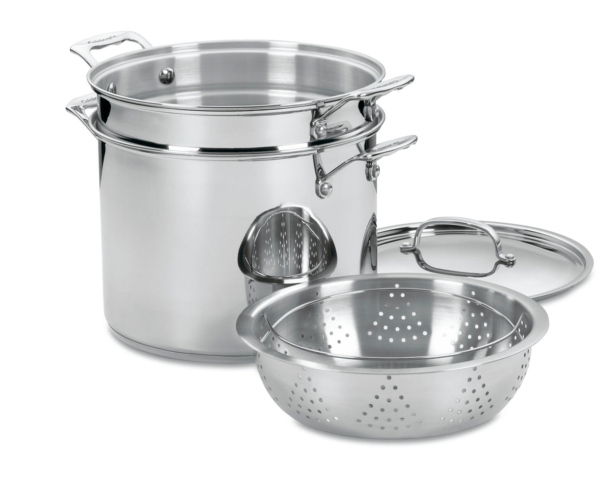 Cuisinart Chef's Classic Stainless 4-Piece 12 Qt. Pasta Steamer Set