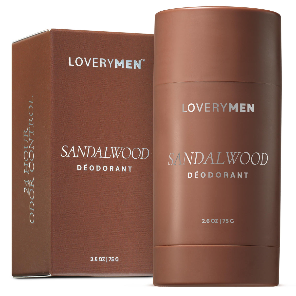 Lovery Sandalwood Men's Deodorant Stick Size 2.6oz