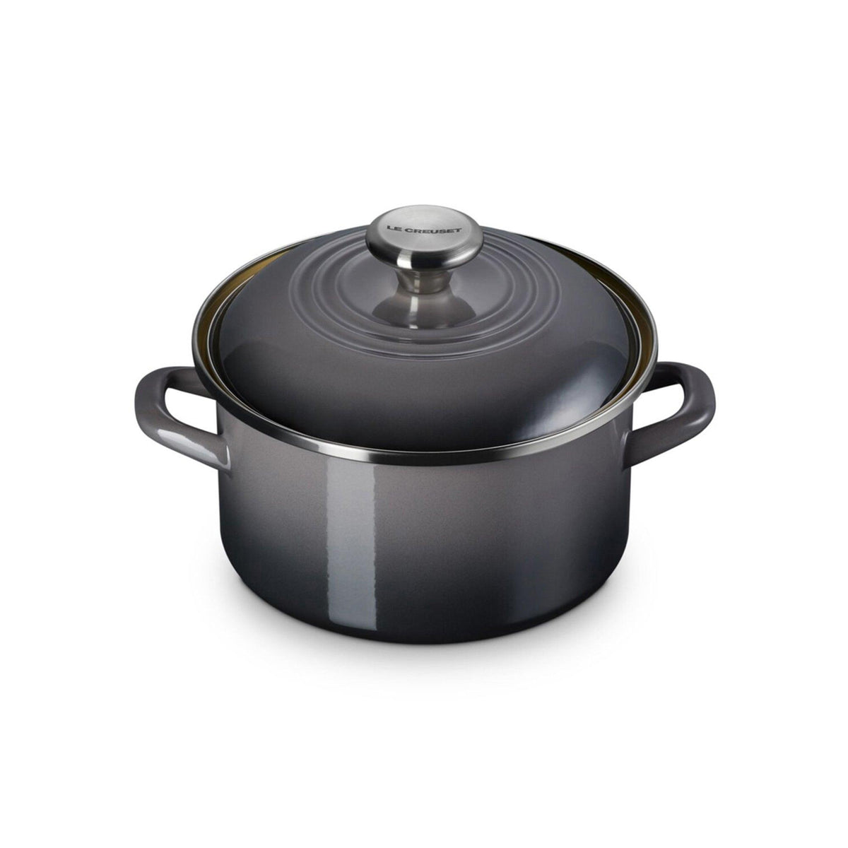 Le Creuset 3.8qt Enamel on Steel Covered Petite Stockpot Oyster