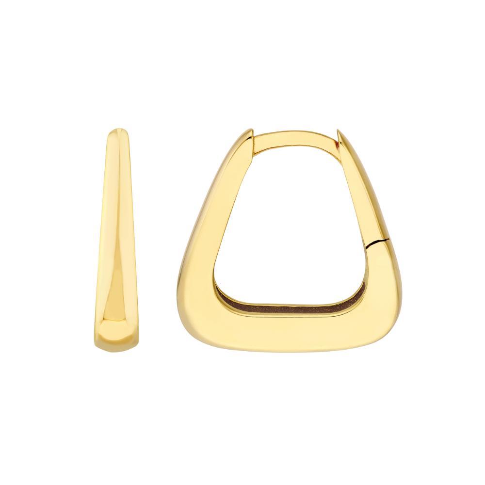 HAWLEY ST Tapered Squared Off Mini Hoop Earrings