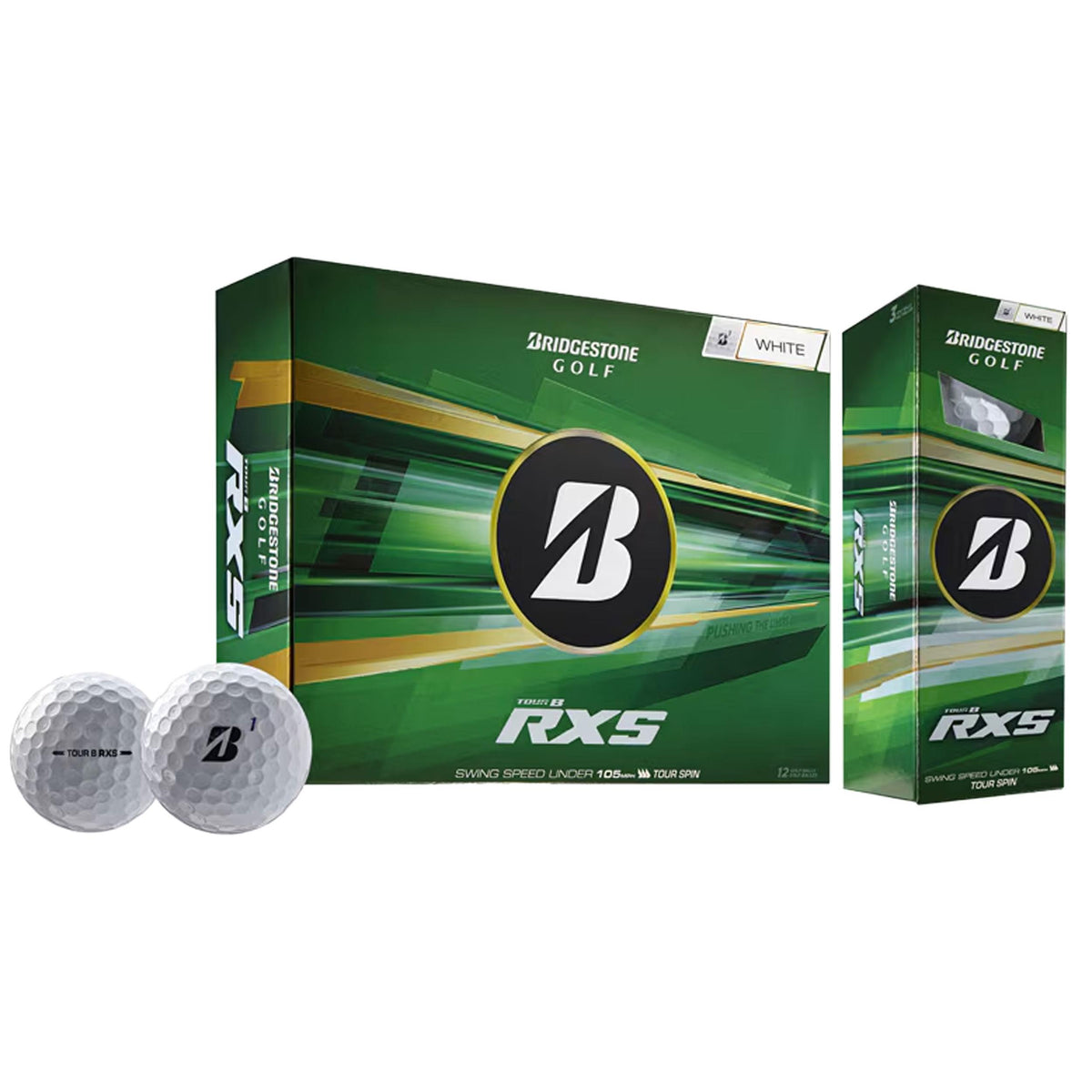 Bridgestone 2026 Tour B RXS White Golf Balls - 1 Dozen