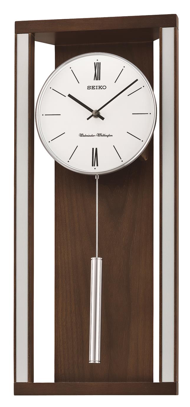 Seiko Clocks Wall-Pendulum, Chimes, Quartz, Brown