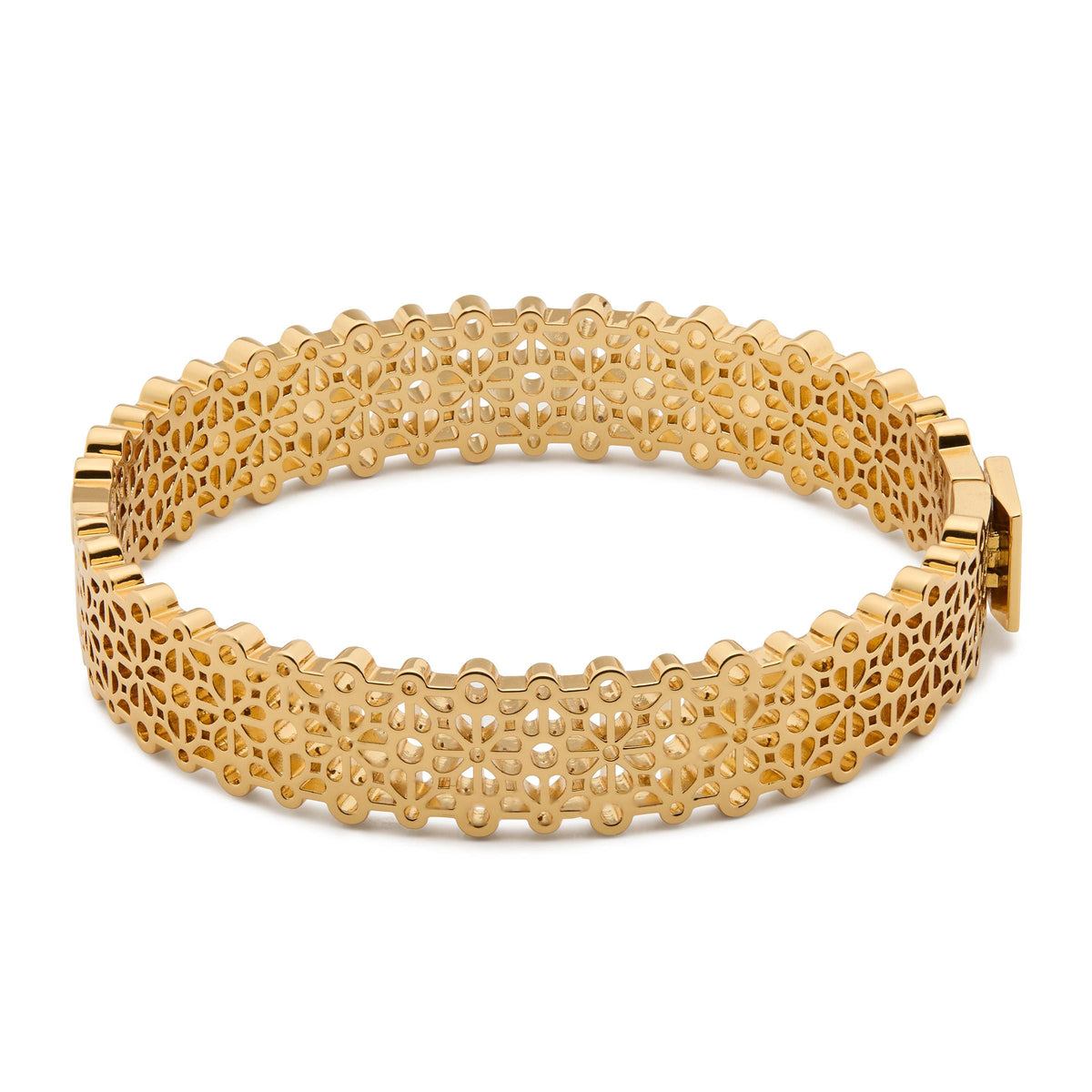 kate spade new york Spade Flower Lace Thin Bangle - Gold