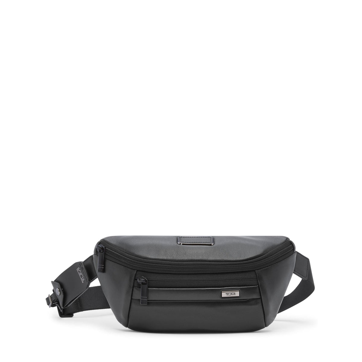 Tumi Alpha Belt Bag Sling - Black Leather