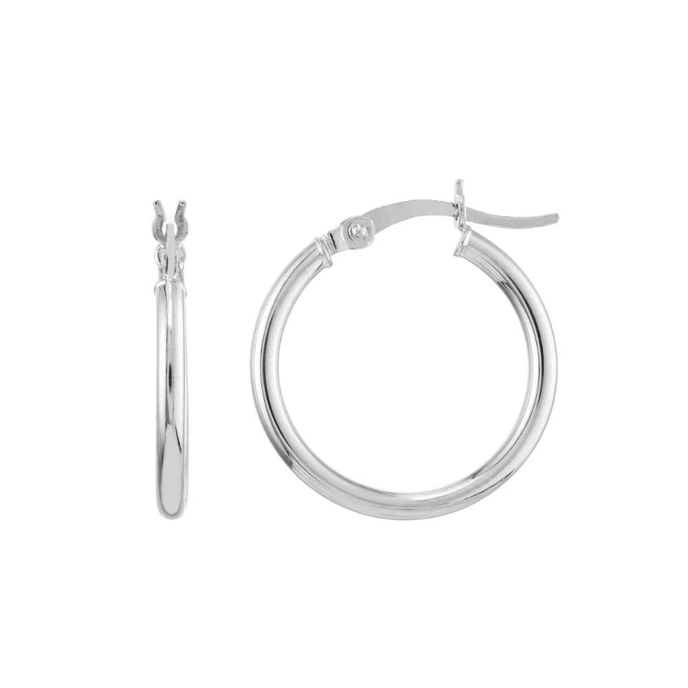 HAWLEY ST 2mm x 20mm Polished Hoop Earrings