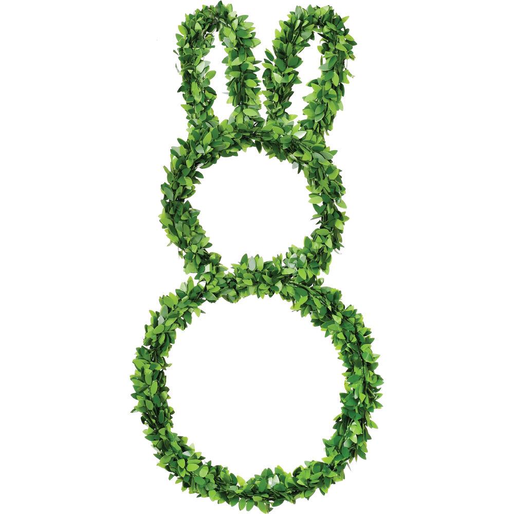 Fraser Hill 24-inch Boxwood Bunny Wreath