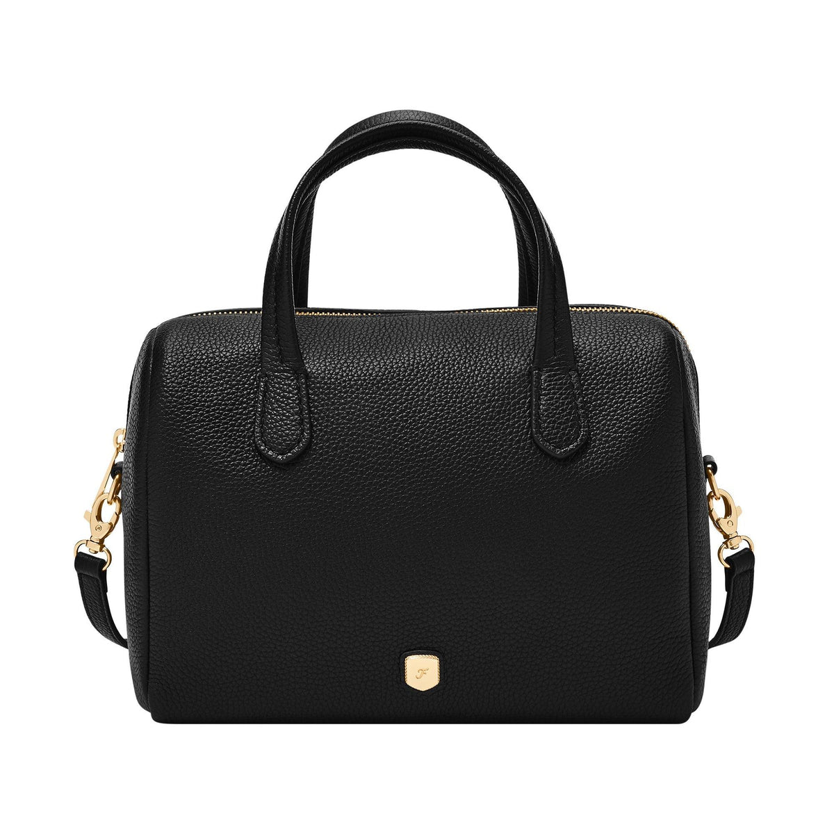 Fossil Lainey Leather Satchel Black