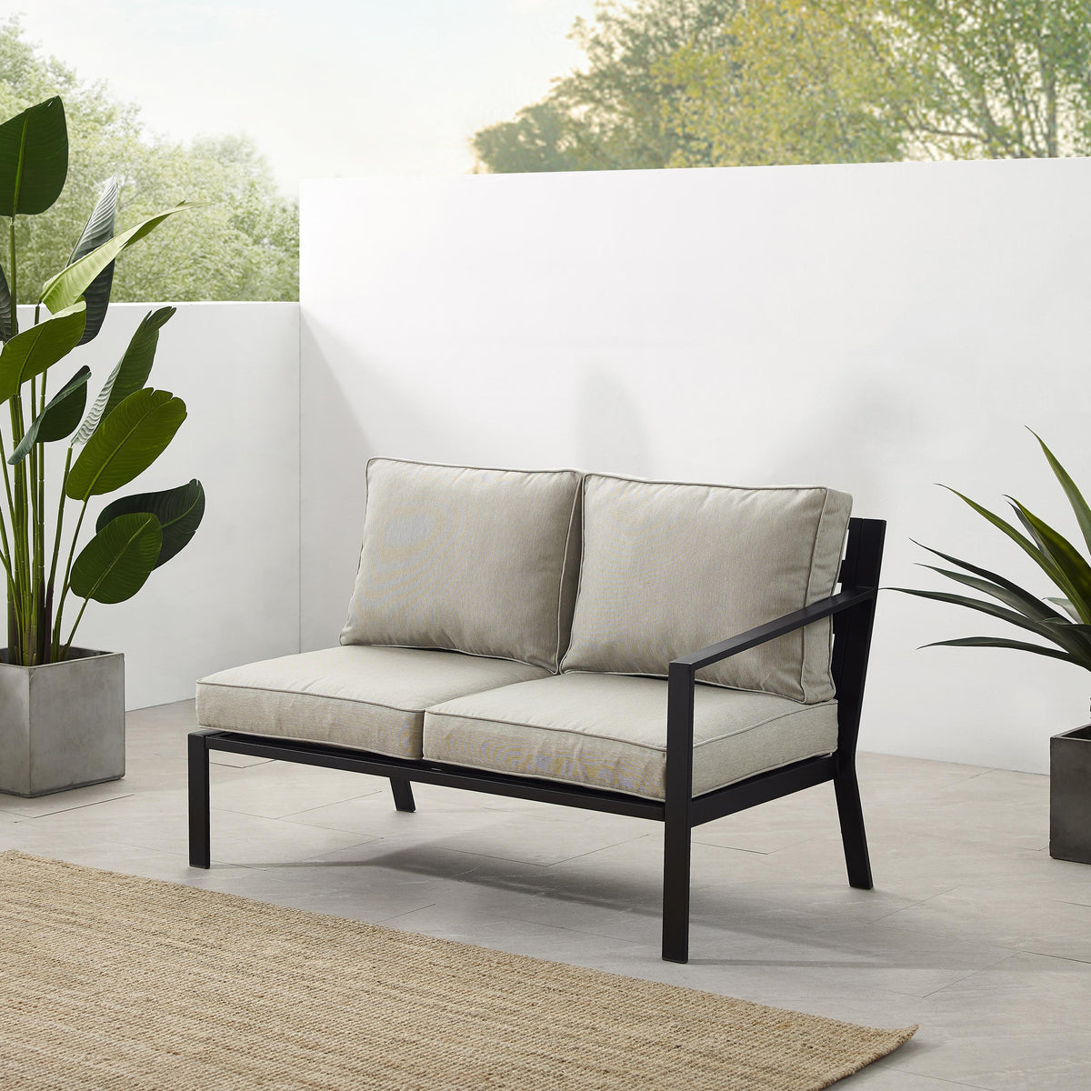 Crosley Outdoor Clark Outdoor Sectional Right Side Loveseat