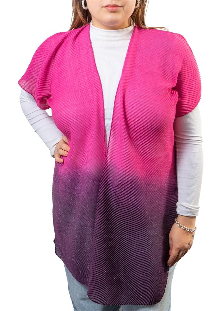 Jessica McClintock Ombre Pleated with Glitter Kimono