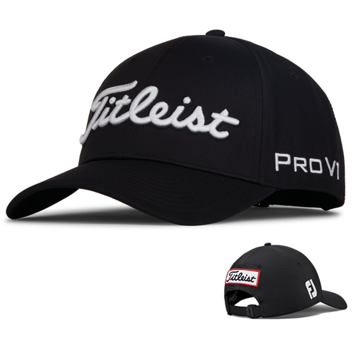 Titleist Tour Performance Golf Hat - Black/White/OSFA