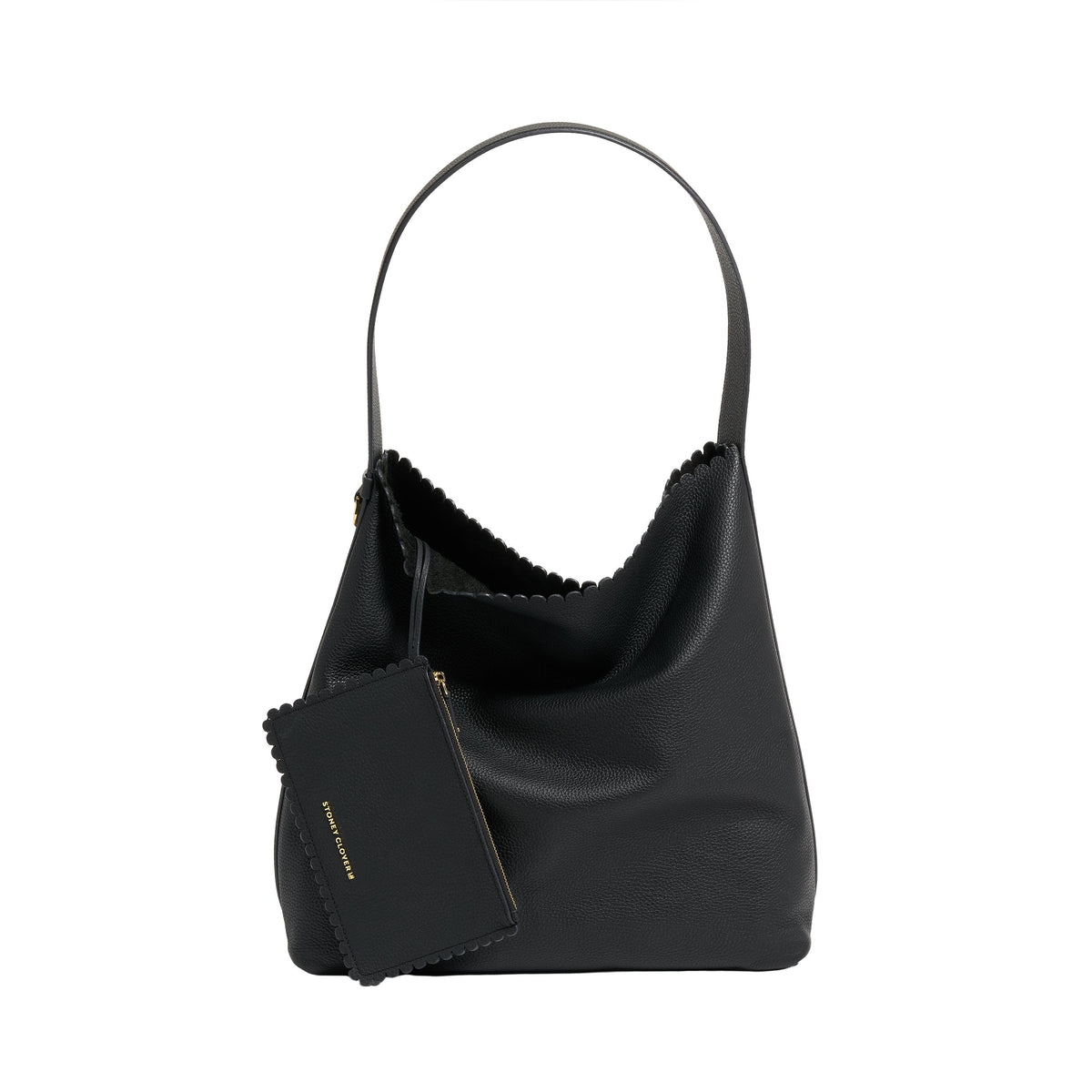 Stoney Clover Lane Pittsford Pebbled Leather Slouchy Shoulder Bag