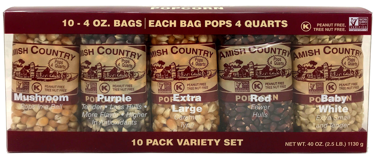 Amish Country Popcorn Ten Pack Variety Set