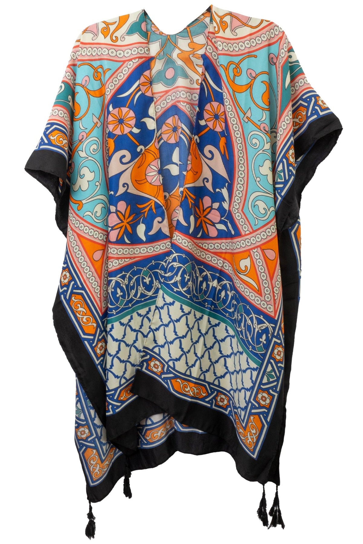 Jessica McClintock Filagre Kimono with Tassels