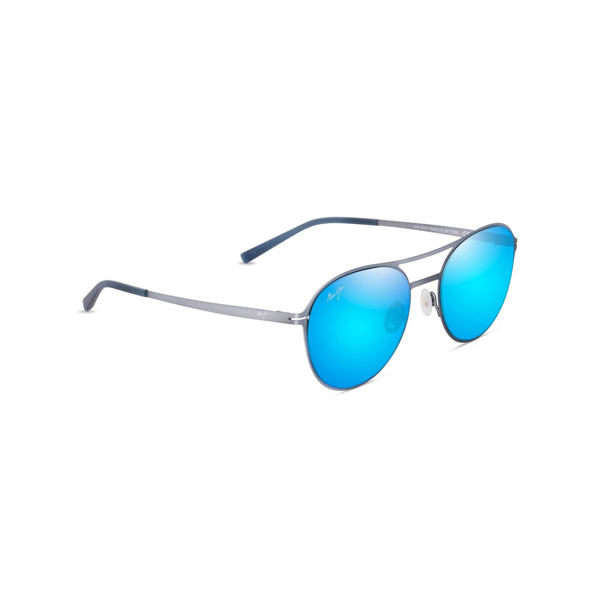 Maui Jim Half Moon Polarized Sunglasses Dove Gray Frame Blue Hawaii Lens