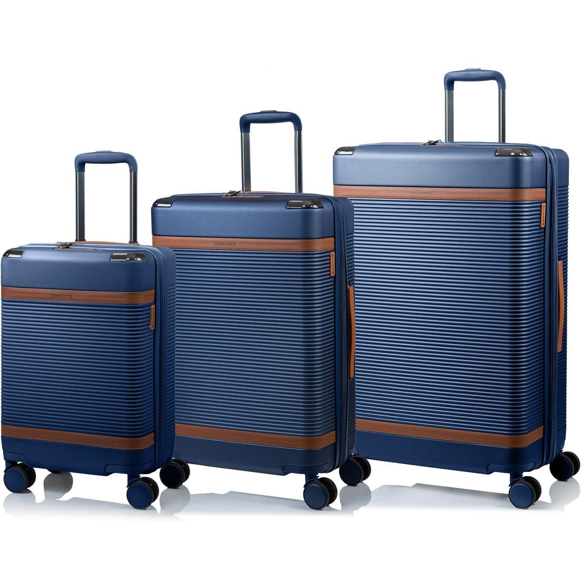 Champs Luggage Vintage III Hardside Luggage set Size 3 Pieces