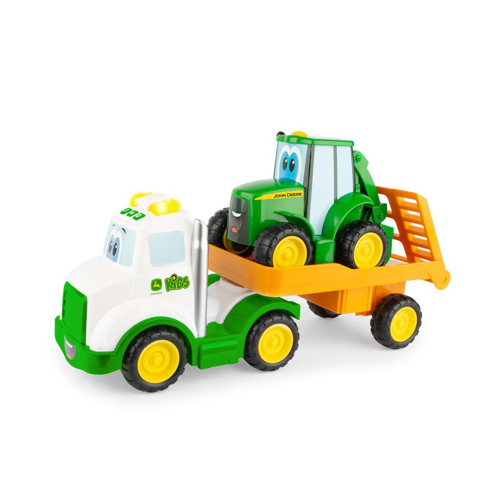 Tomy John Deere Farmin Friends Hauling Set with Backhoe Tractor