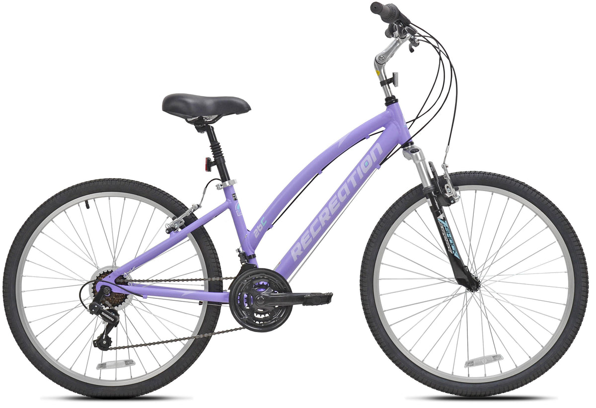 Recreation Northway Women's Step-Thru Comfort Bike in Purple/L