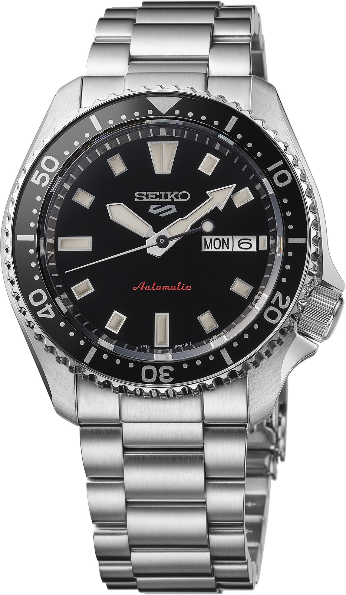 Seiko 5 Sports SS Automatic Black Dial