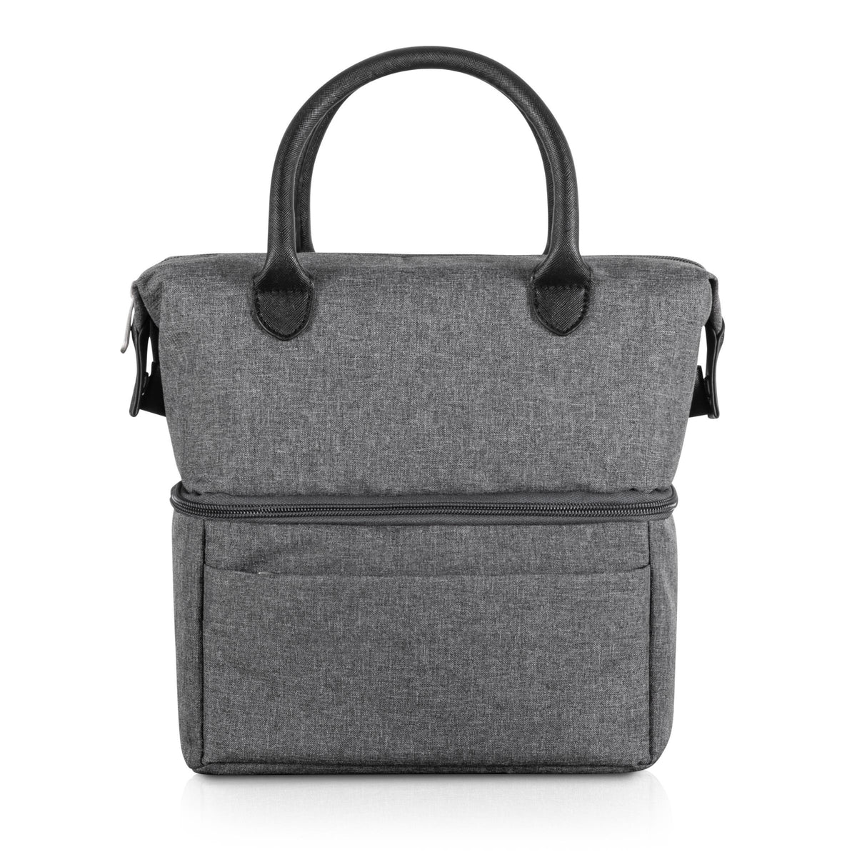 Picnic Time Urban Lunch Bag - Green with Brown Accents